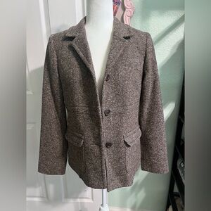 Vintage Pendleton Women’s  Brown Herringbone Pea Coat